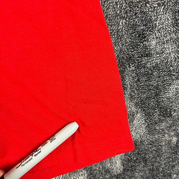 Vtg Delta Pro Weight I Bleed Bulldog Red Fresno State Men's XL Red T-Shirt - Picture 5 of 10